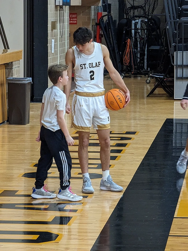 Torin and his teammate Addi